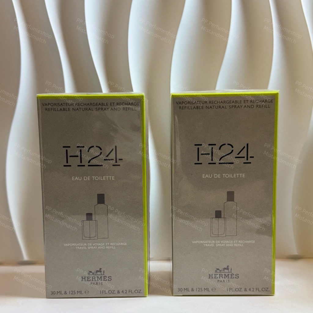 น้ำหอมแท้💯กล่องซีล Hermes H24 EDT Refill Set 30 ml + 125 ml.