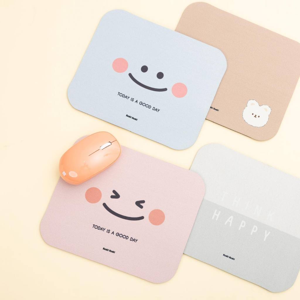 แผ่นรองเมาส์จากMoshi Moshi (**ส่งคละลาย) เลือกสีได้จ้า!!