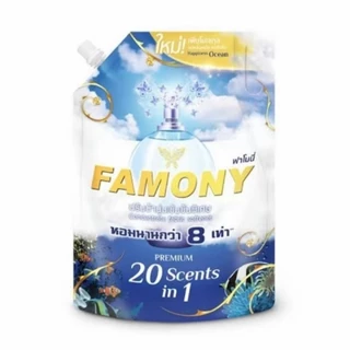 [แพ็ค2]Famony ฟาโมนี่ น้ำยาปรับผ้านุ่ม สูตรเข้มข้น ขนาด 1300 มล. 2 ถุง