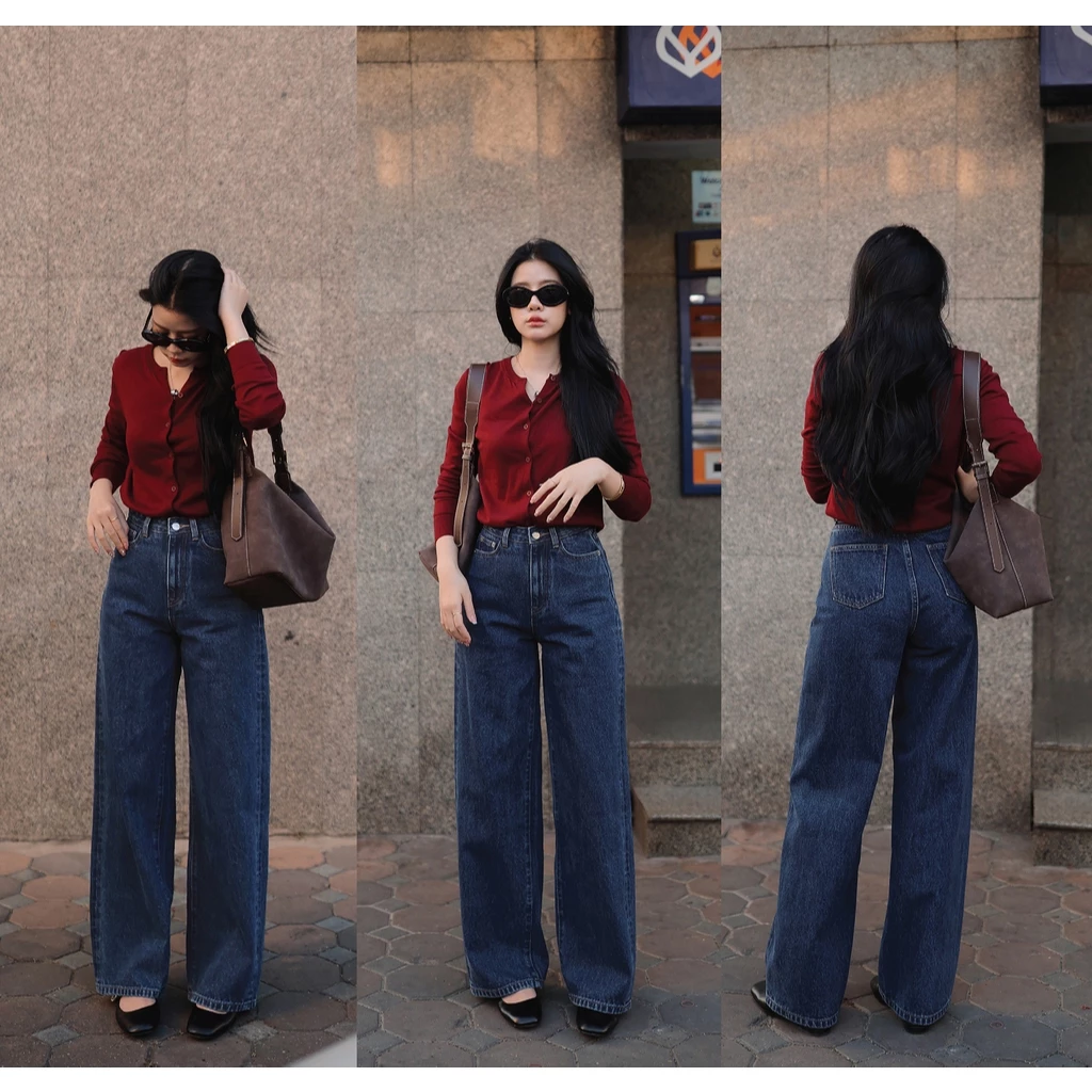 N7062 DULL BLUE DENIM PANTS - NUMBERSEVEN