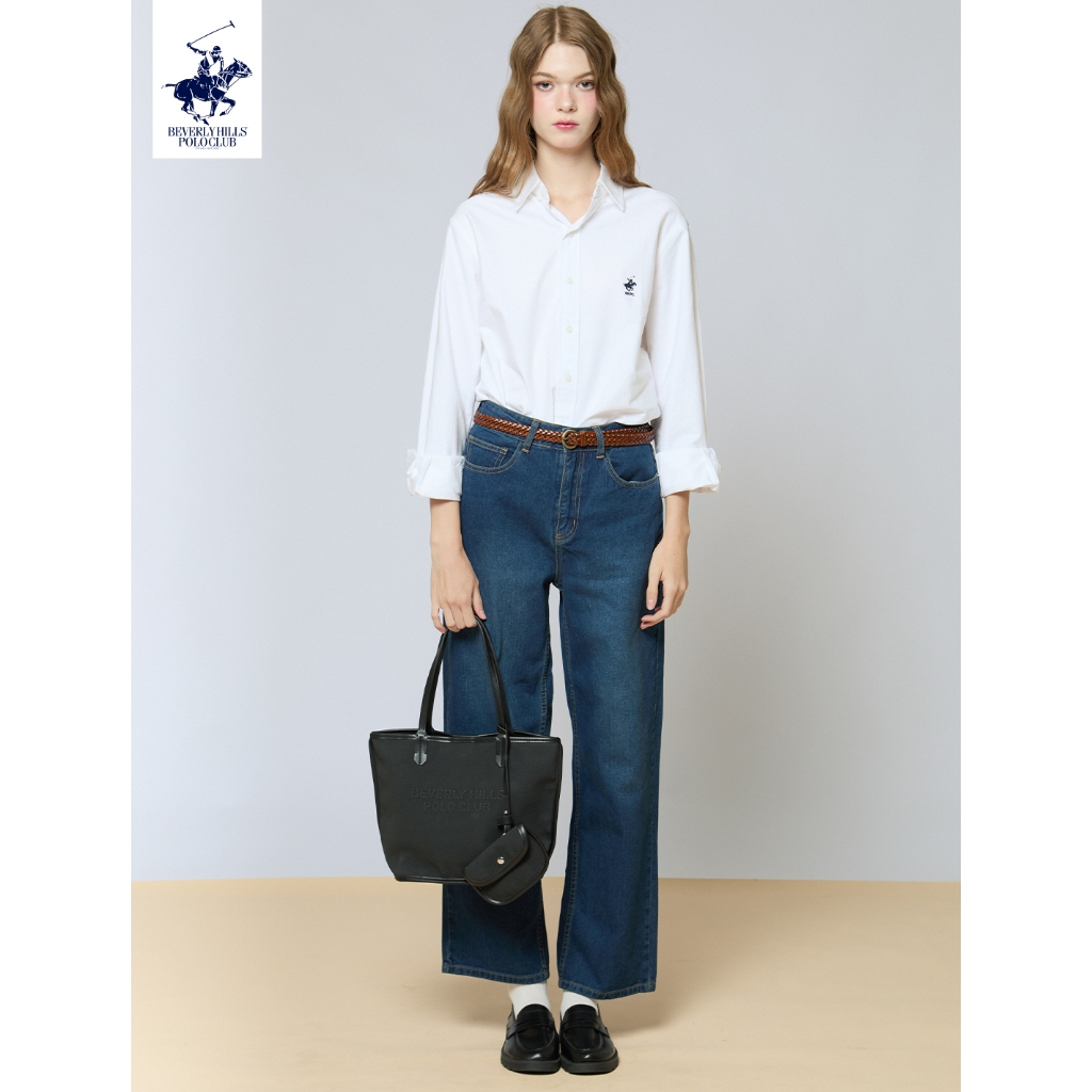 BEVERLY HILLS POLO CLUB กางเกงยีนส์ขายาว (WOMEN STRAIGHT JEANS) รหัสสินค้า LJ1P001
