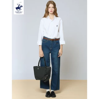 BEVERLY HILLS POLO CLUB กางเกงยีนส์ขายาว (WOMEN STRAIGHT JEANS) รหัสสินค้า LJ1N003