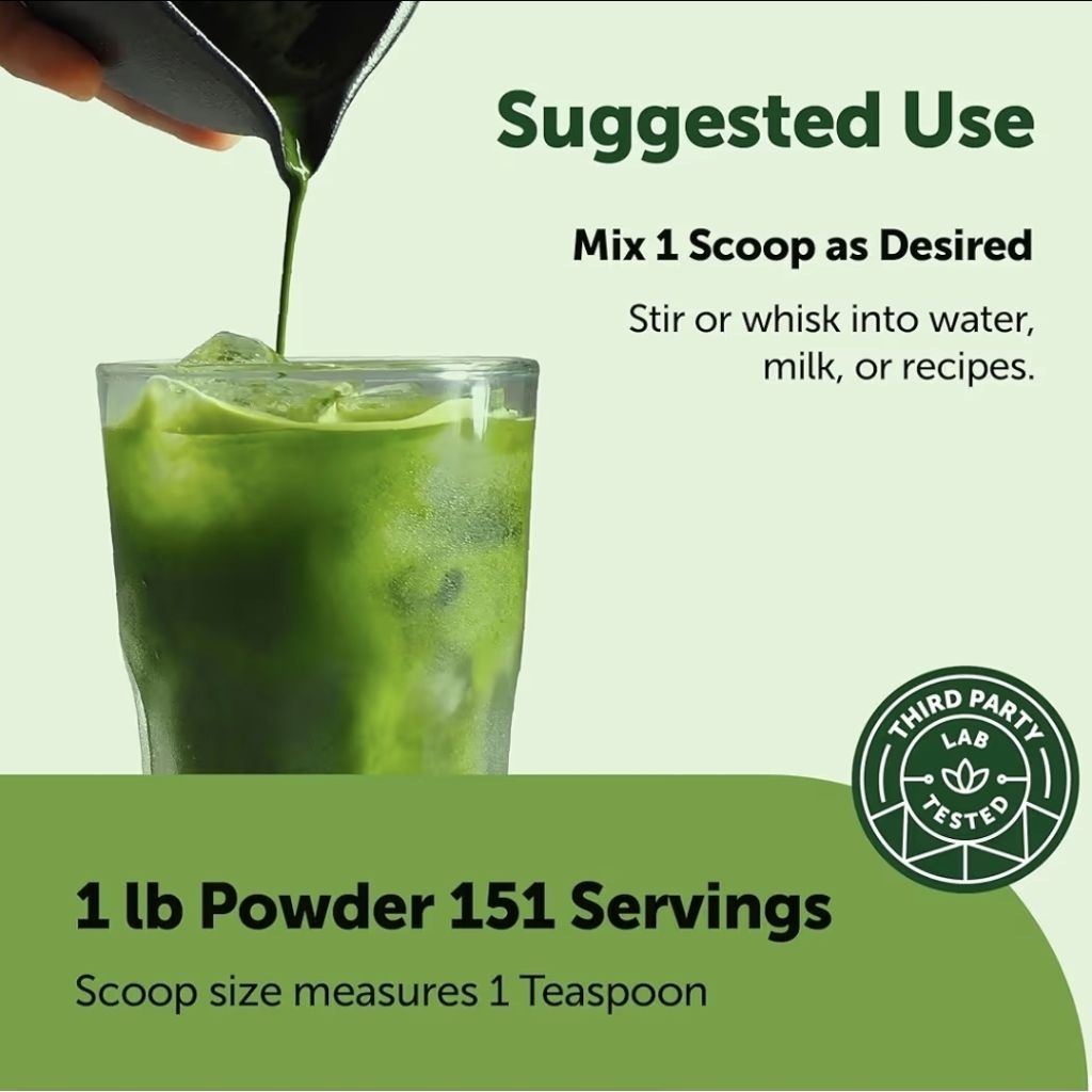 พร้อมส่งOrganic Matcha Green Tea Powder รูปที่ 6