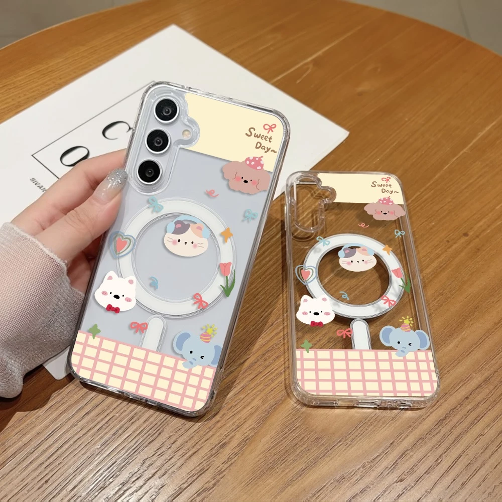 เคสแม่เหล็ก เคส For Samsung A37 A57 A17 5G S24 FE S25 Ultra S26 A07 4G A06 A56 5G A16 A26 A36 A55 A15 A35 A54 เคสทรศัพท์