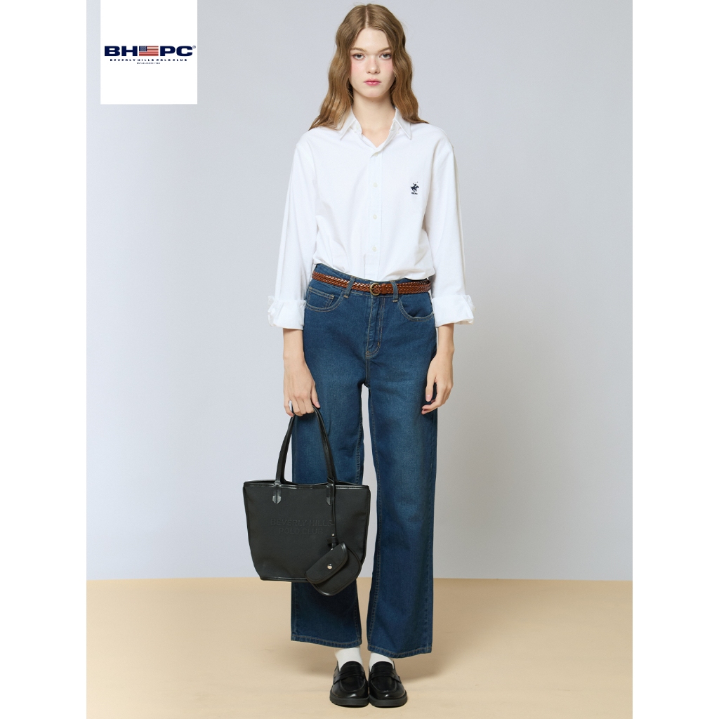 BEVERLY HILLS POLO CLUB กางเกงยีนส์ขายาว (WOMEN STRAIGHT JEANS) รหัสสินค้า LJ1N003