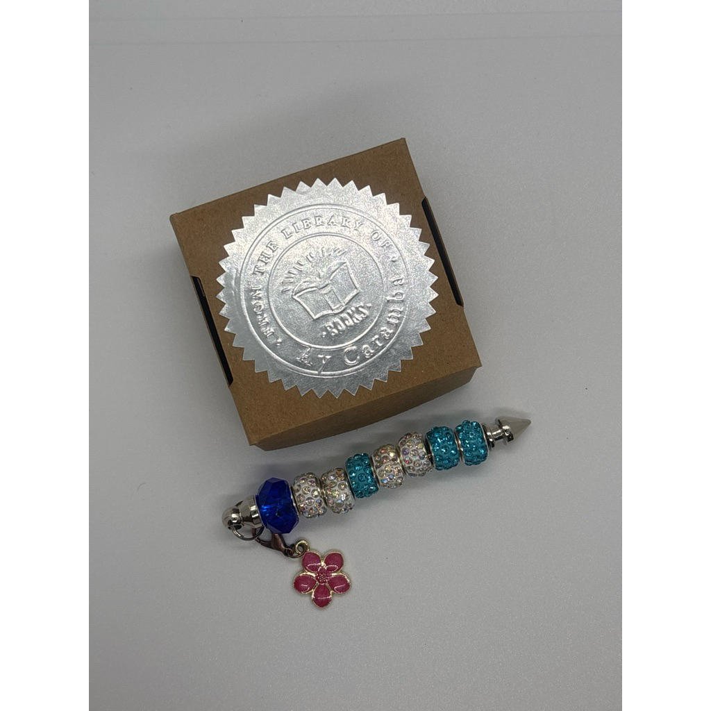 keychain with beads and pendant