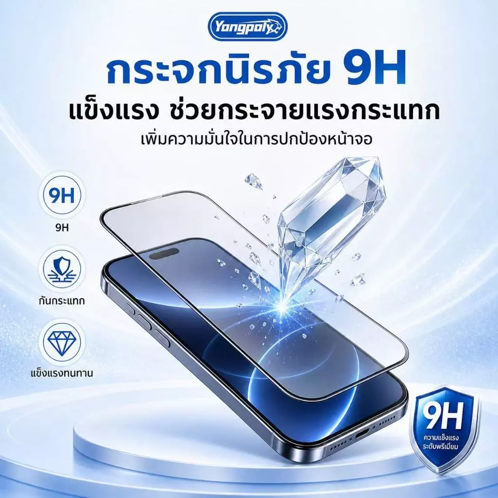 ฟิล์มกระจกเต็มจอด้าน ESD กันไฟฟ้าสถิตย์ กันนิ้วมือ สำหรับ iphone 17PROMAX 16PRO 14PROMAX 13PRO 12 XR 11 11PROMAX XMAX 13 thumbnail 8