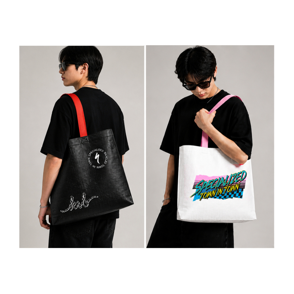 ถุง Shopping Bag (มีให้เลือก 2 สี) (BLACK/WHITE)
