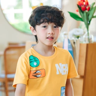 Chelsee เสื้อยืดคอกลม แขนสั้น ลายบาสเกตบอล ผ้า 100%Cotton เด็กผู้ชาย อายุ 1.5-10 ปี เสื้อผ้าเด็กโต รุ่น 128269