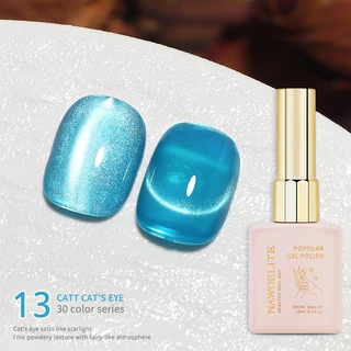 Nawoelite สีลูกแก้ว 30 สี ขวดใหญ่ 15ml พิเศษ เพิ่มผงแม่เหล็กให้พิเศษกว่าเดิม ทาง่าย อบแห้งไว้ ทำเล็บมือเล็บเท้า ดูดี