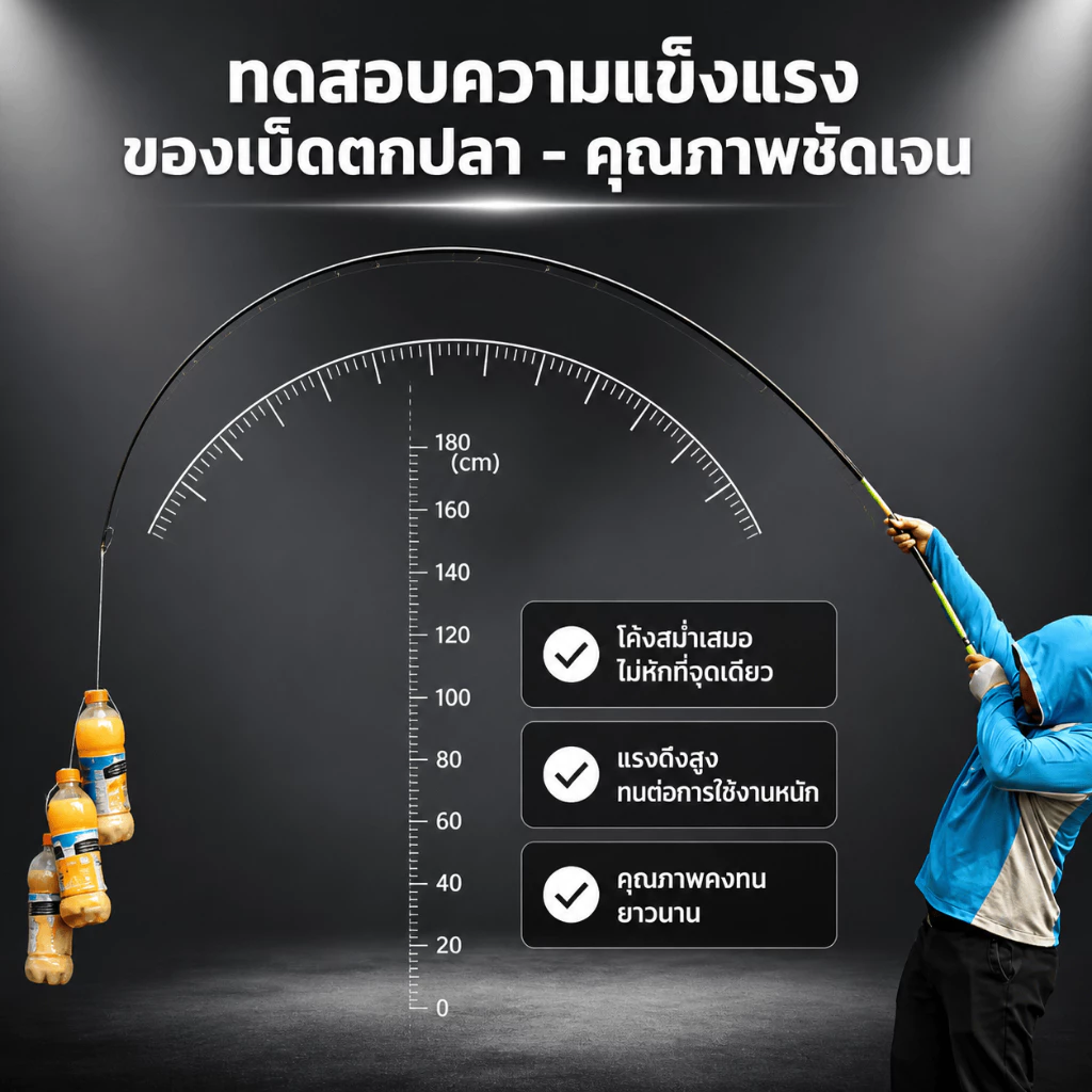 Sikawei คันชิงหลิวคันเบ็ดตกปลา ตกกุ้ง สีฟ้า มี 7 ระยะให้เลือก thumbnail 5