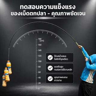 Sikawei คันชิงหลิวคันเบ็ดตกปลา ตกกุ้ง สีฟ้า มี 7 ระยะให้เลือก