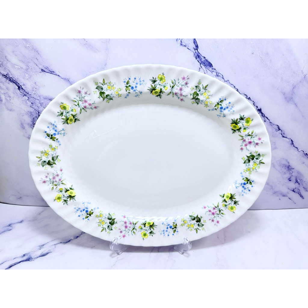 MINTON : จานวงรีขนาดใหญ่ ขนาด 31.3x41.3 ซม. MADE IN ENGLAND (- : 2862)สินค้าใหม่