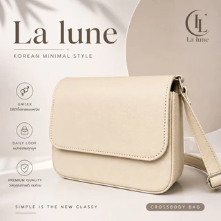 La Lune Luxy กระเป๋าสะพายข้างผู้ชาย กระเป๋าหนัง PU พรีเมี่ยม สายปรับได้ น้ำหนักเบา Made in Thailand