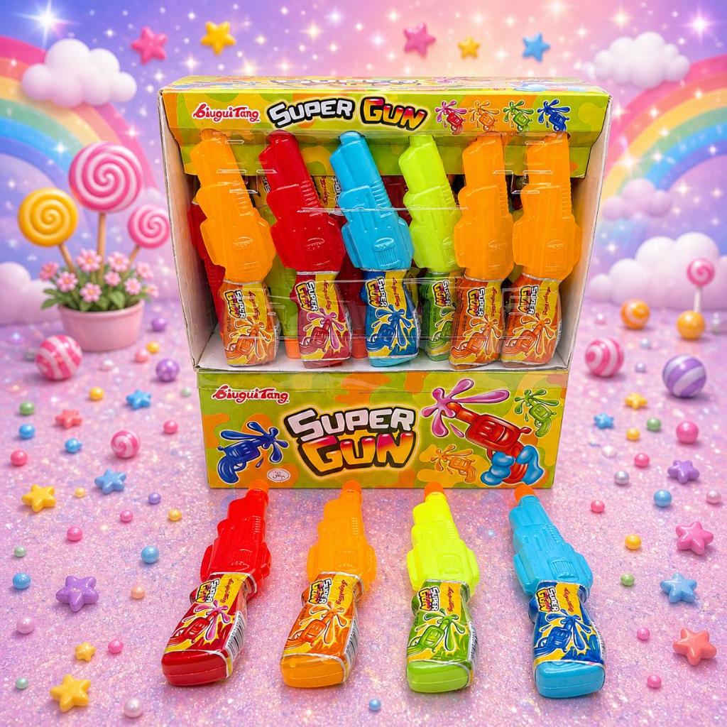 เยลลี่เจลลี่ ซุปเปอร์กัน น้ำหวานผลไม้ 4 รส ( 1 กล่อง 30 ชิ้น )