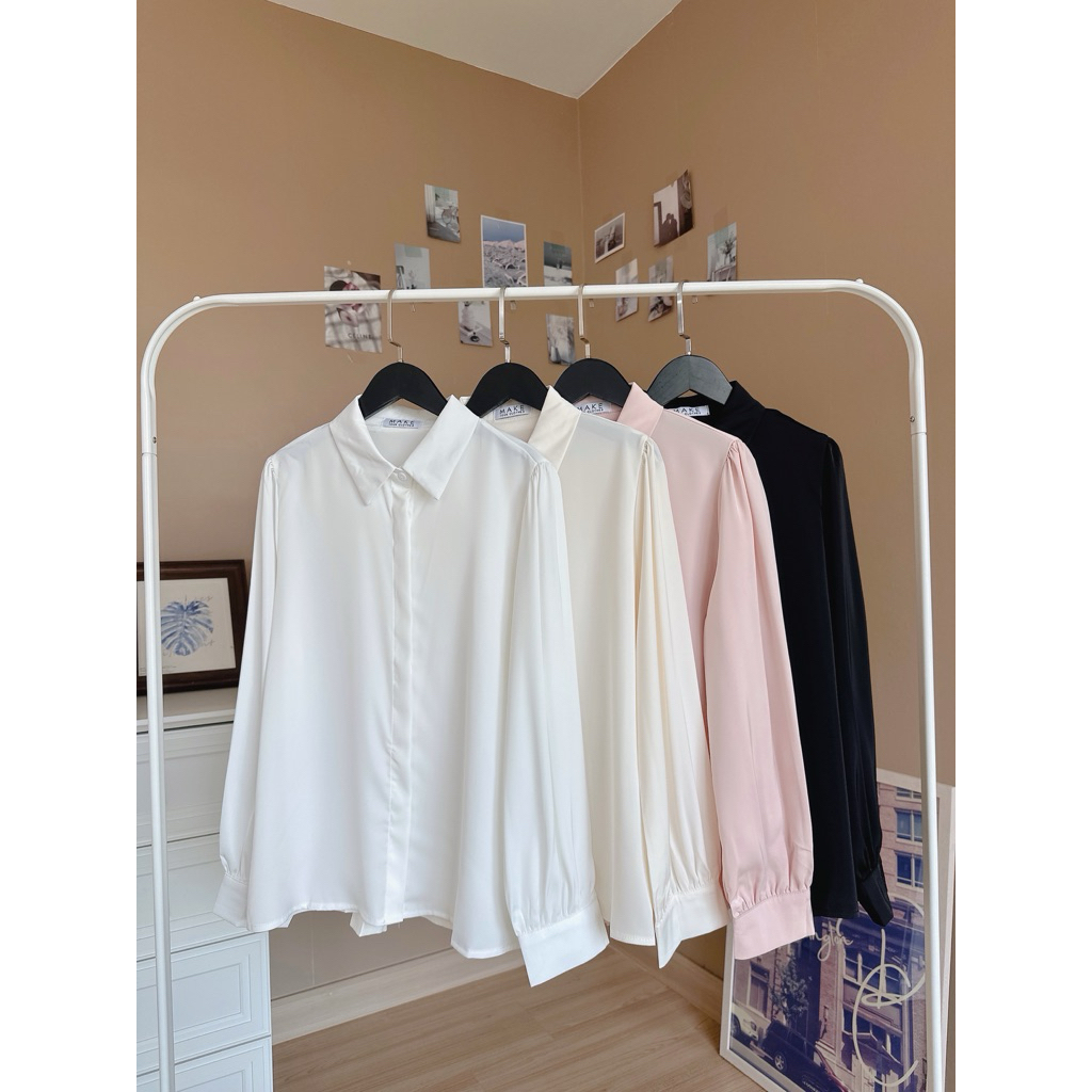 [Make your Clothes] Basic satin premium shirt เสื้อซาตินพรีเมียมเบสิค