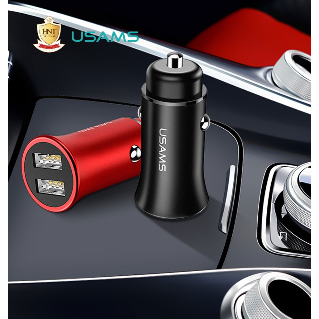 [Clearance Sale] US-CC051 C3 หัวชาร์จมือถือในรถยนต์ 2 พอร์ต Dual USB 3.1A ชาร์จพร้อมกันได้ 2 เครื่อง มีระบบป้องกันไฟ
