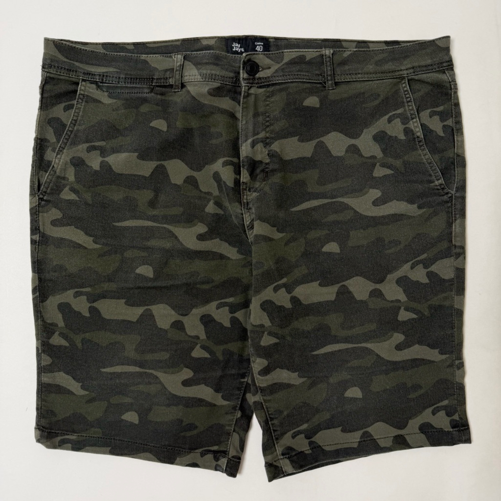 กางเกง ขาสั้น ลายพราง ลายทหาร Camo short (เอว42) แบรนด์ Jay Jays มือสอง ของแท้ 💯