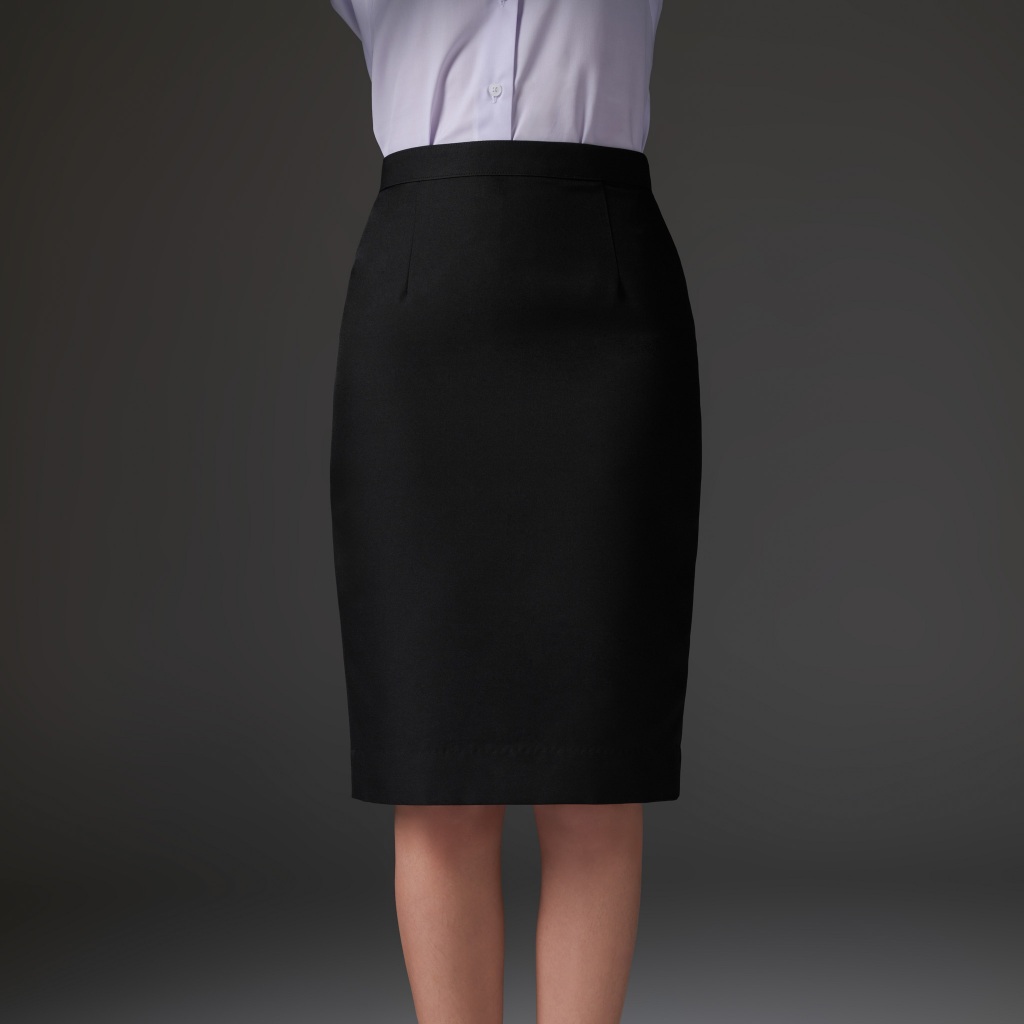 กระโปรงสีดำ กระโปรงคู่สูทดำ ทรงสมัย (เฉพาะกระโปรง1ตัว) Songsmai Black Corporate Skirt (Skirt only)