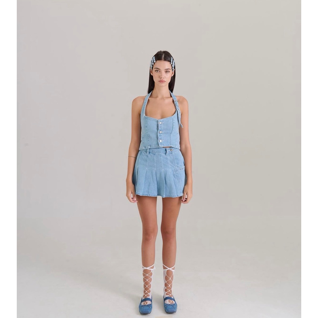 กระโปรงกางเกงยีนส์ Elle Skirt Jeans | Kiddi.s