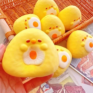 ของเล่นคลายเครียด: ของเล่นยางนุ่มรูปไก่การ์ตูนน่ารัก คืนตัวช้า สัมผัสนุ่ม เหมาะเป็นของขวัญที่น่ารัก