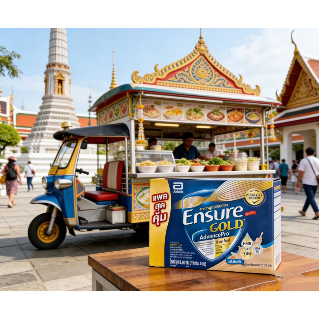 Ensure Gold AdvancePro 370g×4 แพ็คสุดคุ้ม มีHMB+YBG บำรุงกล้ามเนื้อ เสริมภูมิคุ้มกัน