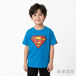 DOSH BOY'S T-SHIRTS SUPERMAN เสื้อยืดคอกลมเด็กชาย 2สี (แดง-ฟ้า) FSBT5030 (4-12)