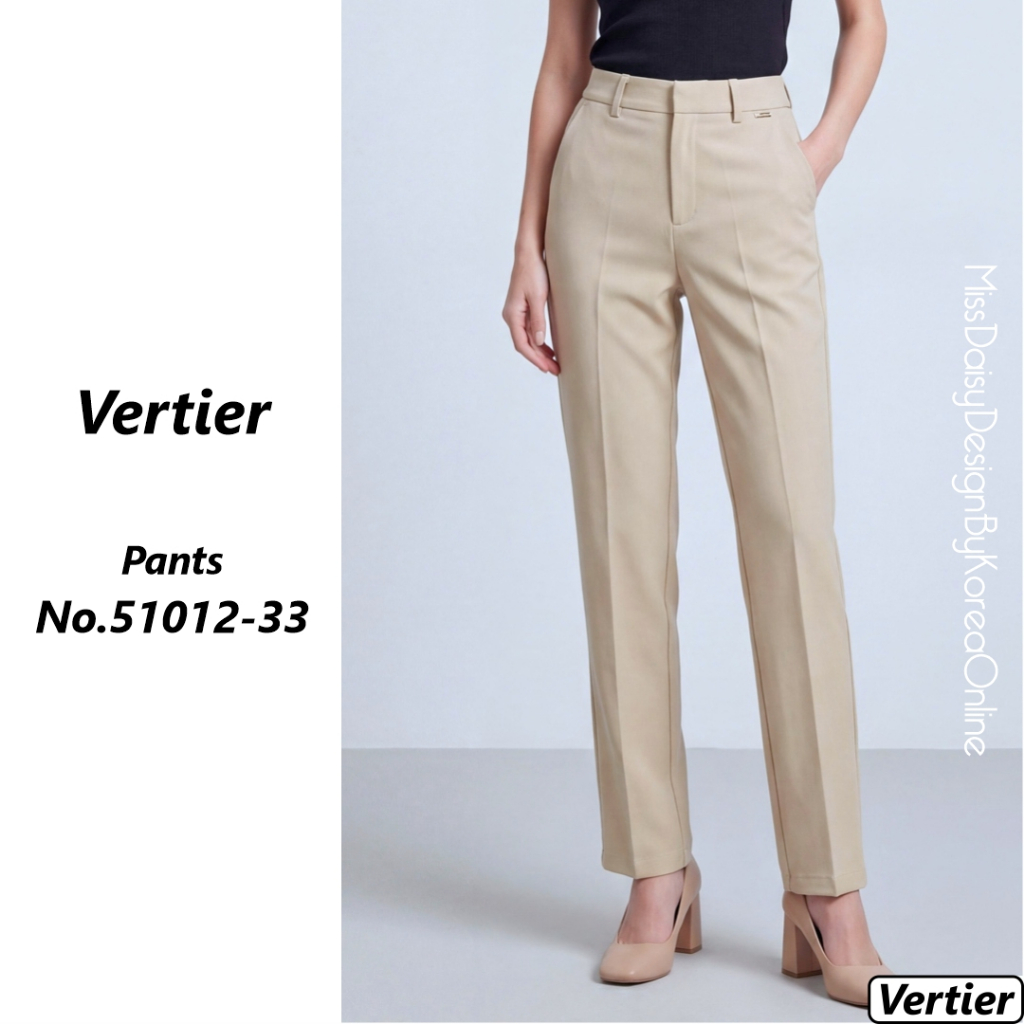 Vertier กางเกงขายาว No.51012 ผลิตจากผ้า Double Poplin