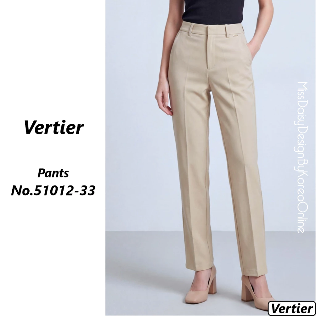 Vertier กางเกงขายาว No.51012 ผลิตจากผ้า Double Poplin