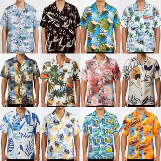 เสื้อเชิ้ตฮาวายรวมลาย อก 38-52 นิ้ว ไซส์ M-3XL ทรงสวย ใส่สบาย ผ้าไหมอิตาลี
