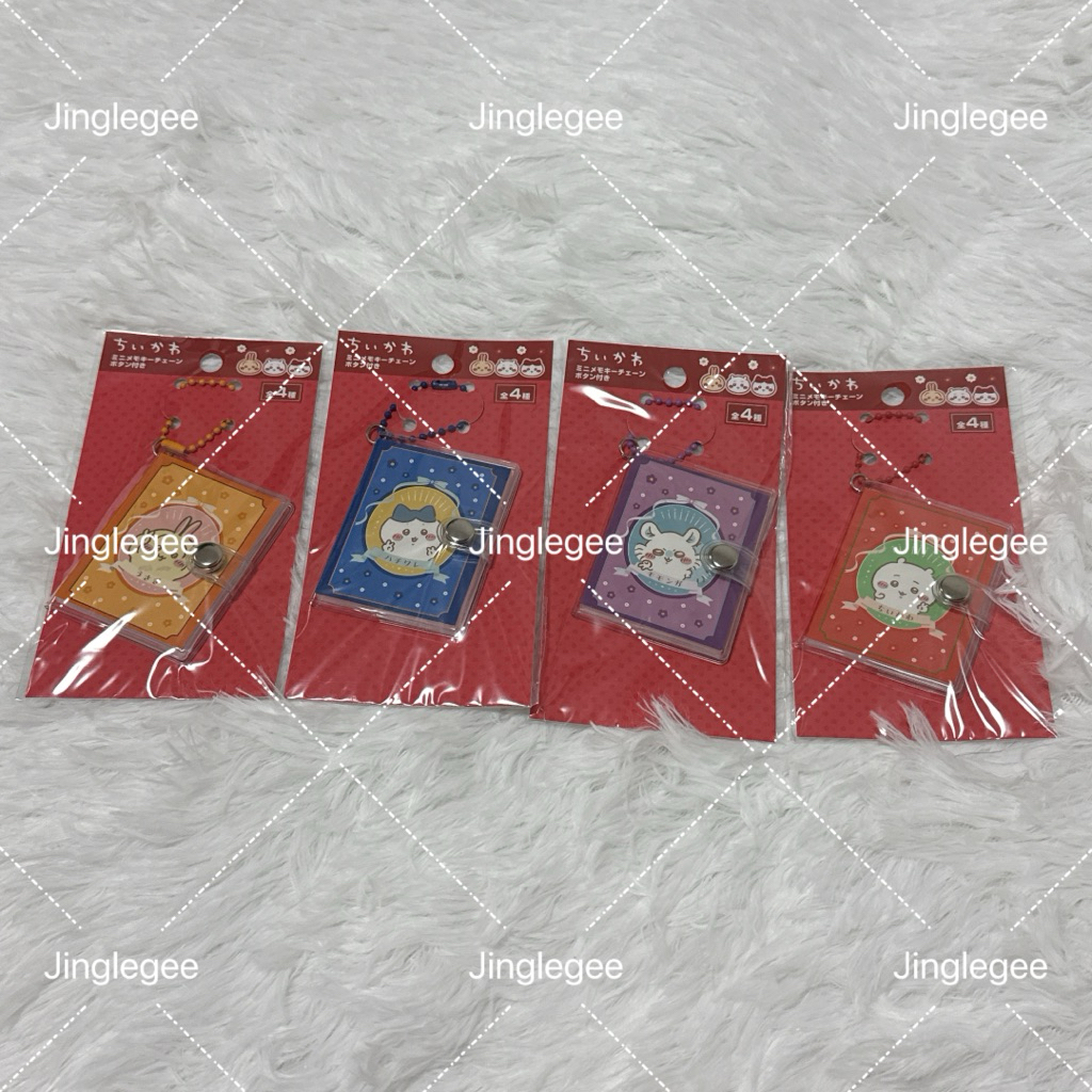 พร้อมส่ง พวงกุญแจสมุดโน้ตChiikawa สมุดโน้ตจิ๋ว พวงกุญแจchiikawa ของแท้จากDaiso Japan