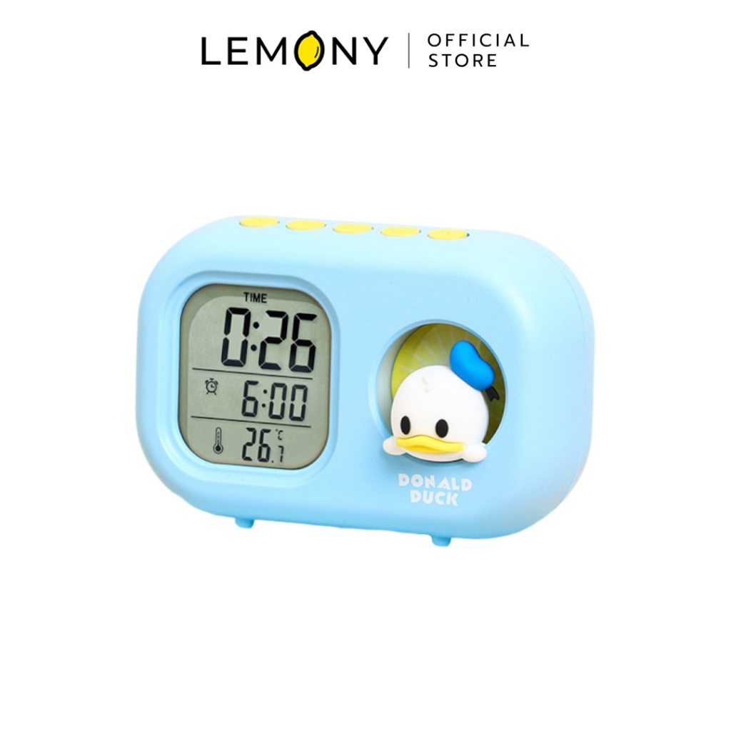 LEMONY นาฬิกาปลุกพร้อมไฟในตัว Donald Duck Disney Collection