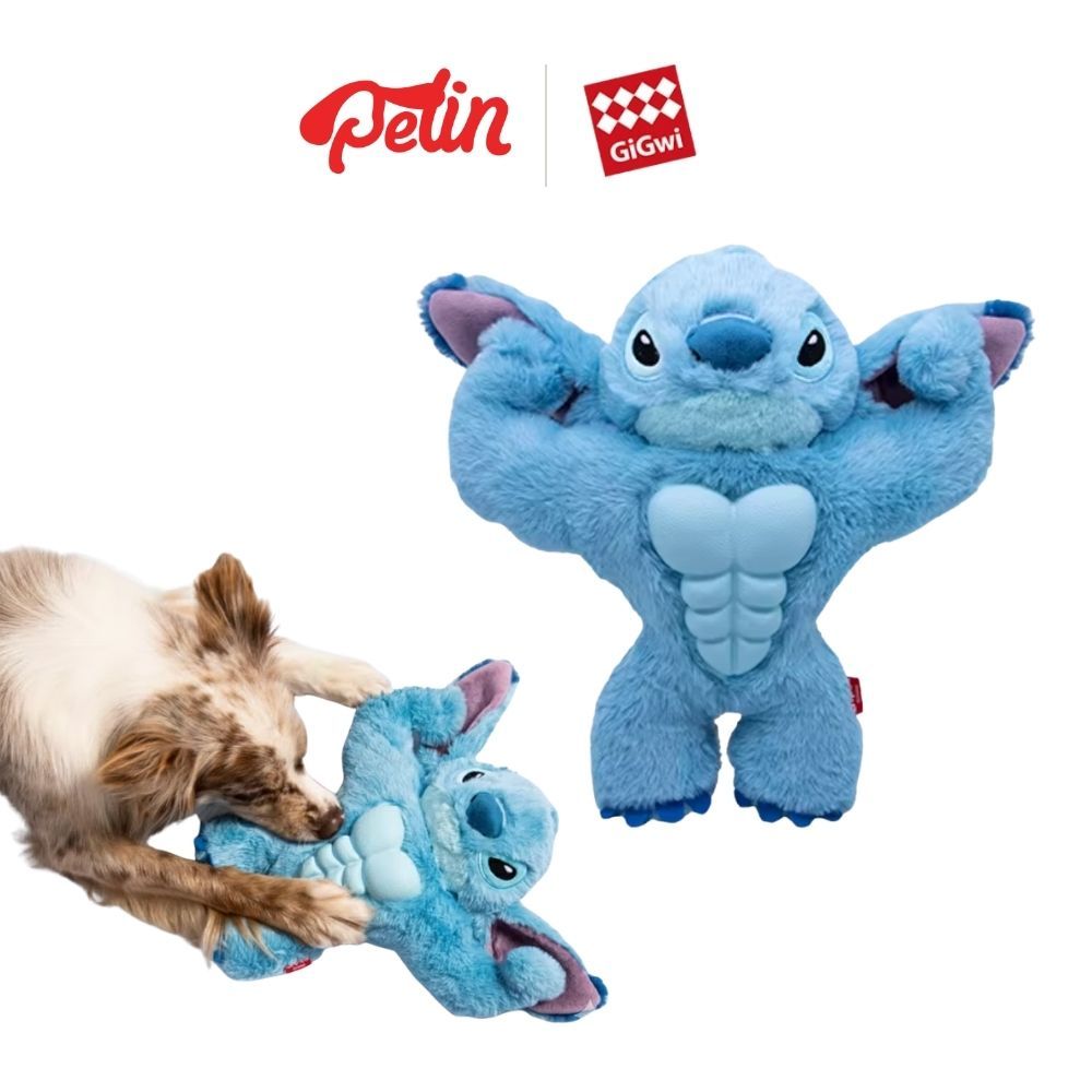 Gigwi x Stitch ของเล่นสุนัข สติทช์นักรบอวกาศ ลิขสิทธิ์แท้ ลิมิเต็ด ของเล่นหมา มีเสียง แก้เหงา