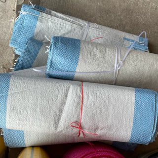 กระสอบพลาสติก 20x36 นิ้ว 10ใบ ใบ1บรรจุ 30 กิโลกรัม เหนียวทน ระบายอากาศดี