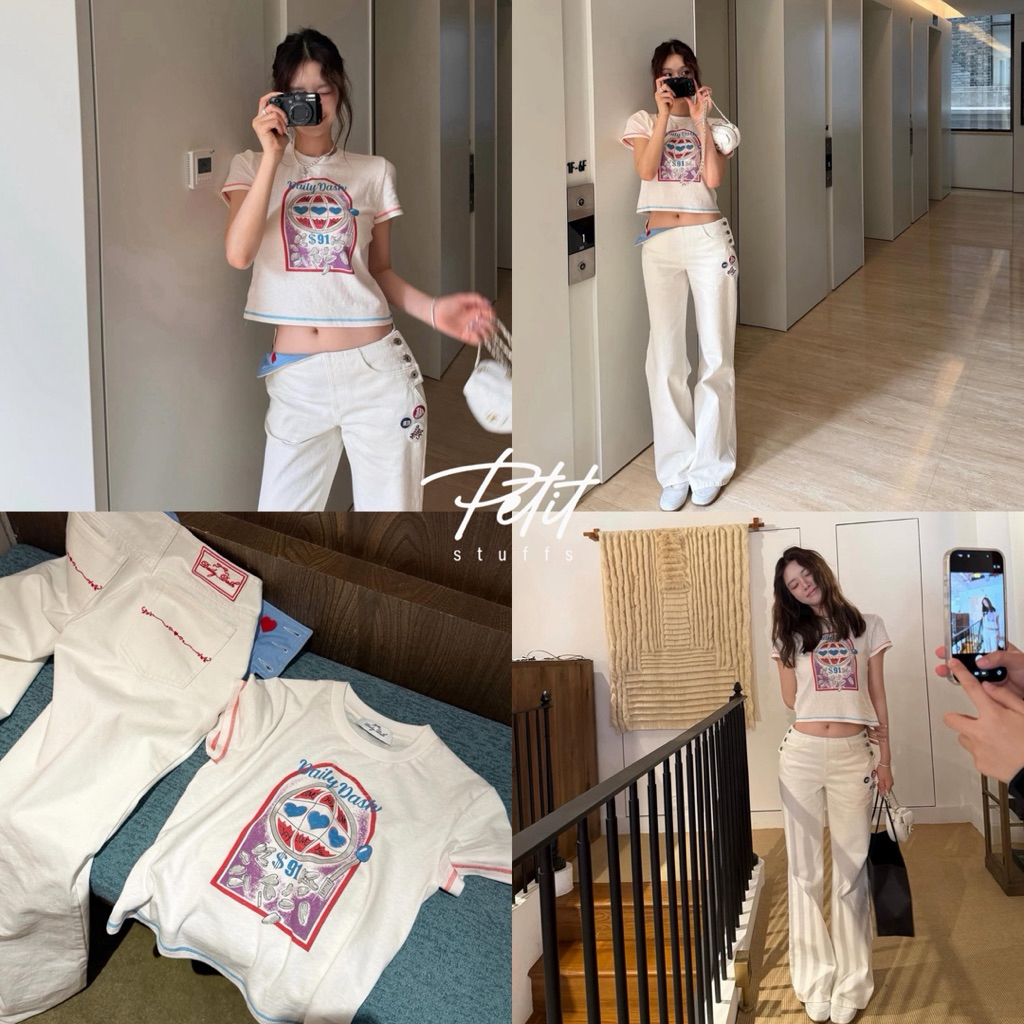 Petitstuffs | เซตเสื้อยืดและกางเกงยีนส์ขายแยกชิ้น #P2605021