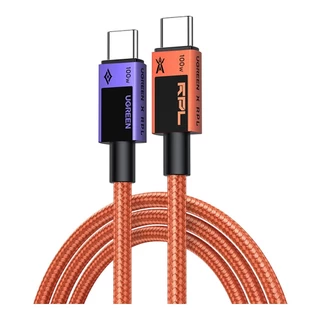 CHARGER CABLE (สายชาร์จ) UGREEN L512 USB-C TO USB-C 1M - 100W PD ROV 95188