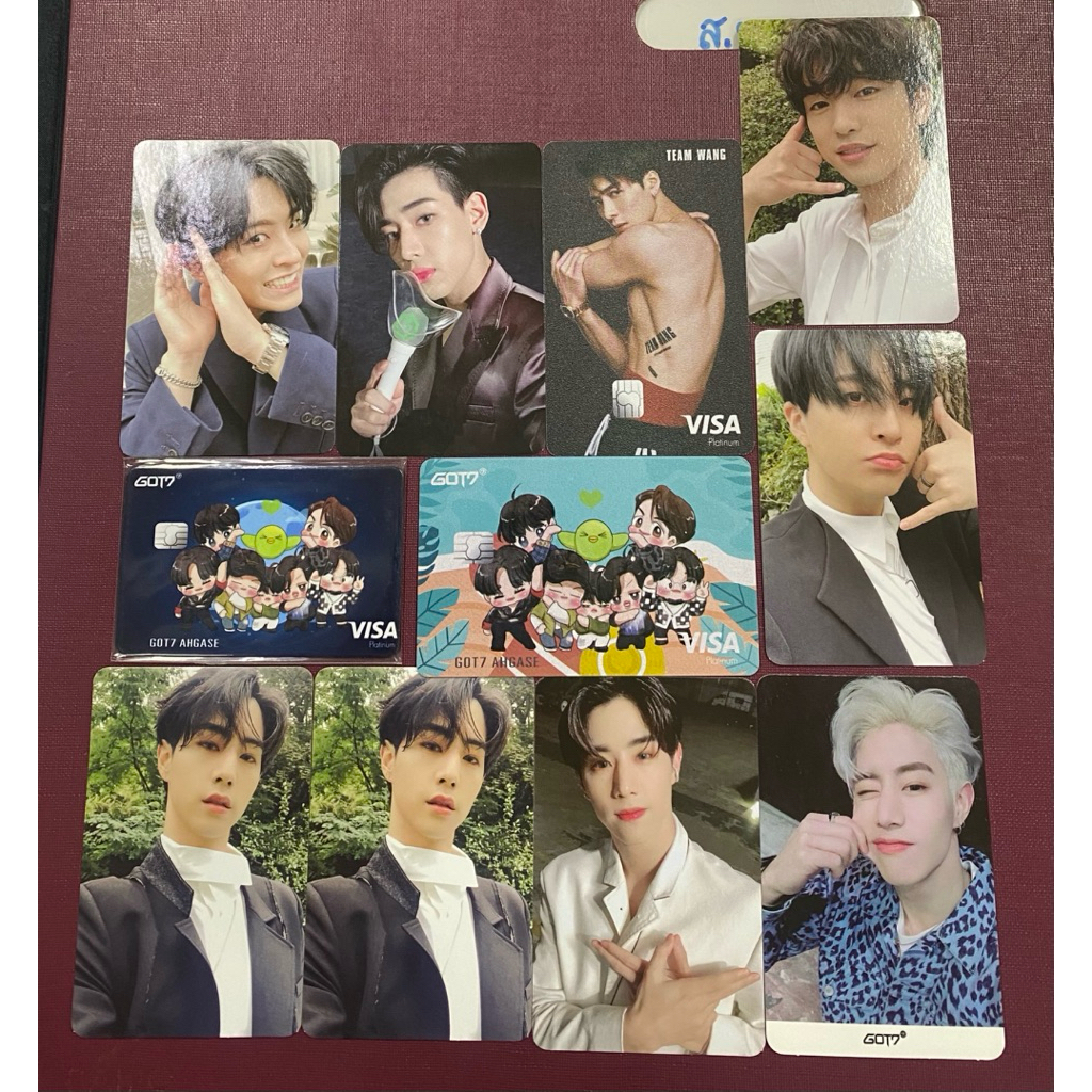 การ์ด/ที่ติดตู้เย็น Got7 รวม 11 ชิ้น