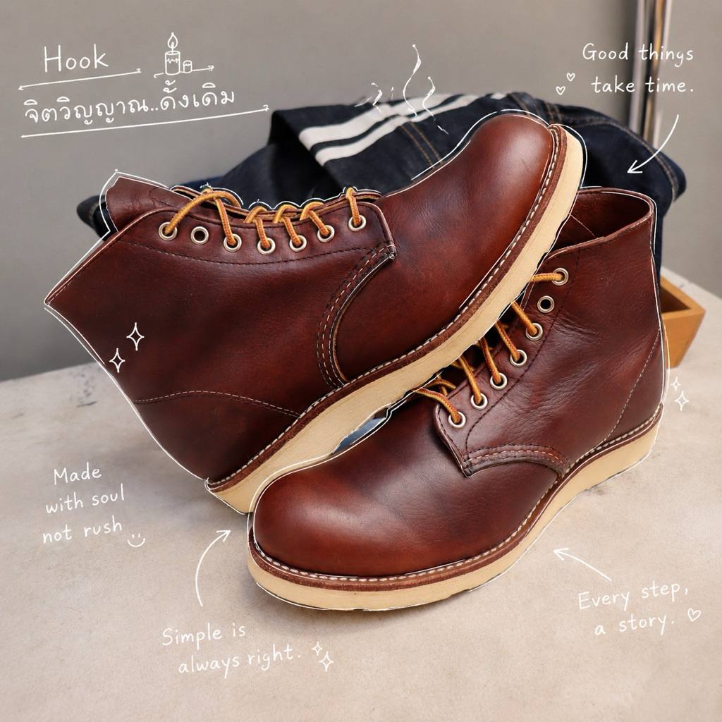 (แท้/มือสอง)ส่งฟรี 8.5Us 26.5cm Redwing 8196 Briar Oil-Slick | หนังมีมิติระดับ Premium | สภาพ 9/10 เ