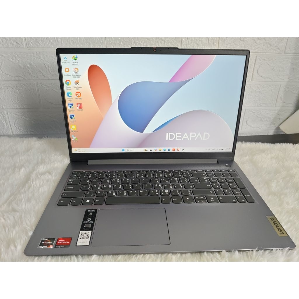 ⚡ Lenovo IdeaPad Slim 3 Ryzen5 7520U RAM16 SSD512 สภาพสวย พร้อมกล่อง+ชาร์จแท้

