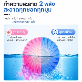 ก้อนฟ้าชักโครก ก้อนดับกลิ่นชักโครก ทำความสะอาดชักโครก ขจัดคราบ 50g x4