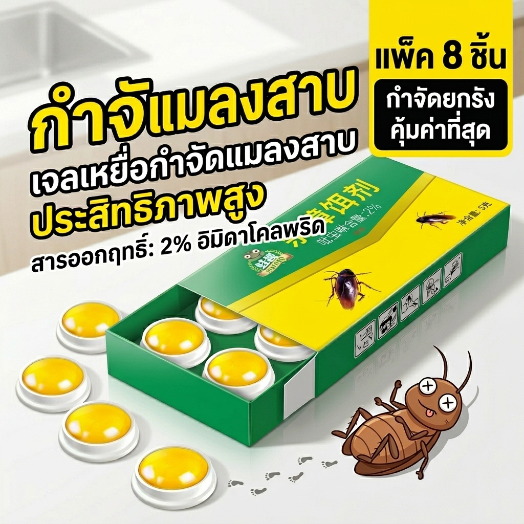 ซื้อ 1 แถม 1 คุ้มเกิน! TIA ยาแมลงสาบ บ้านแมลงสาบ ฆ่าแมลงสาบ ไล่แมลงสาบ แมลงสาบ