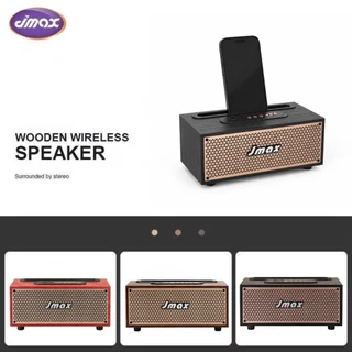 JMAX ลำโพงบลูทูธวินเทจ วางมือถือได้ มินิมอล BT/TF/USB/AUX เสียงดี 8W แบตเตอรี่800mAh