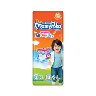 MamyPoko มามี่โพโค กางเกงผ้าอ้อม แฮปปี้ ออลเดย์ดราย ไซส์ XXXL28 แพ็คเดี่ยว