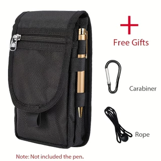 กระเป๋าคาดเอวใส่มือถือ กันน้ำ ผ้าไนลอน ทนทาน อเนกประสงค์ ใส่โทรศัพท์ พาวเวอร์แบงค์ ปากกา เดินป่า ทำงาน กลางแจ้ง