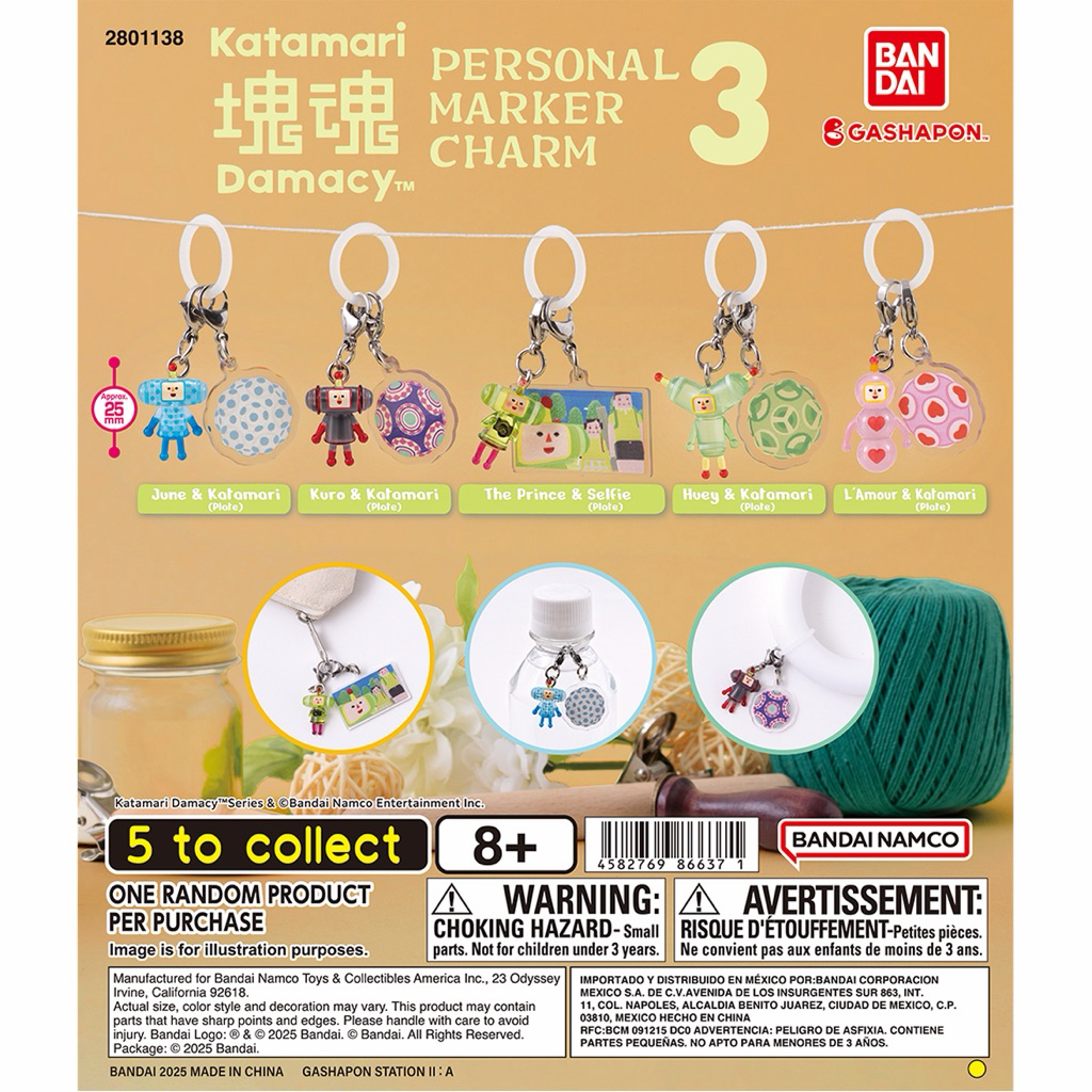 [งานแท้💯พร้อมส่ง] KATAMARI DAMACY PERSONAL MARKER CHARM 3
