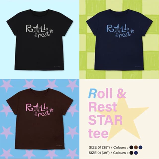 Sunnyroll - Roll & Rest Star tee เสื้อทรง Baby tee