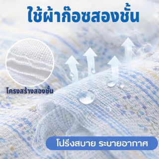ปลอกหมอน คอตตอนซักน้ำ Super Soft Pillowcase สัมผัสนุ่ม ระบายอากาศ ป้องกันฝุ่นไร ต้านแบคทีเรีย 19x29นิ้ว(48x74ซม.)