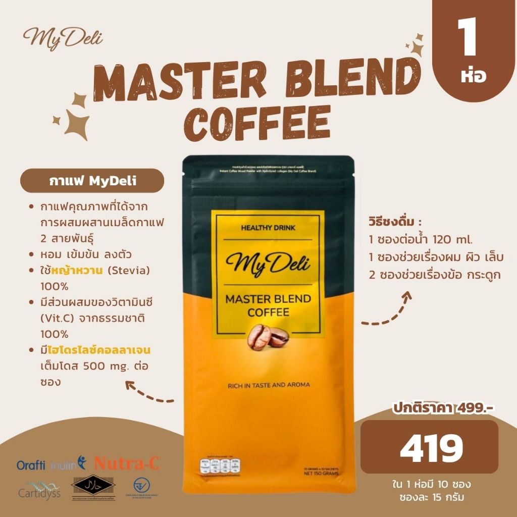 My Deli - กาแฟ มาสเตอร์เบลนด์