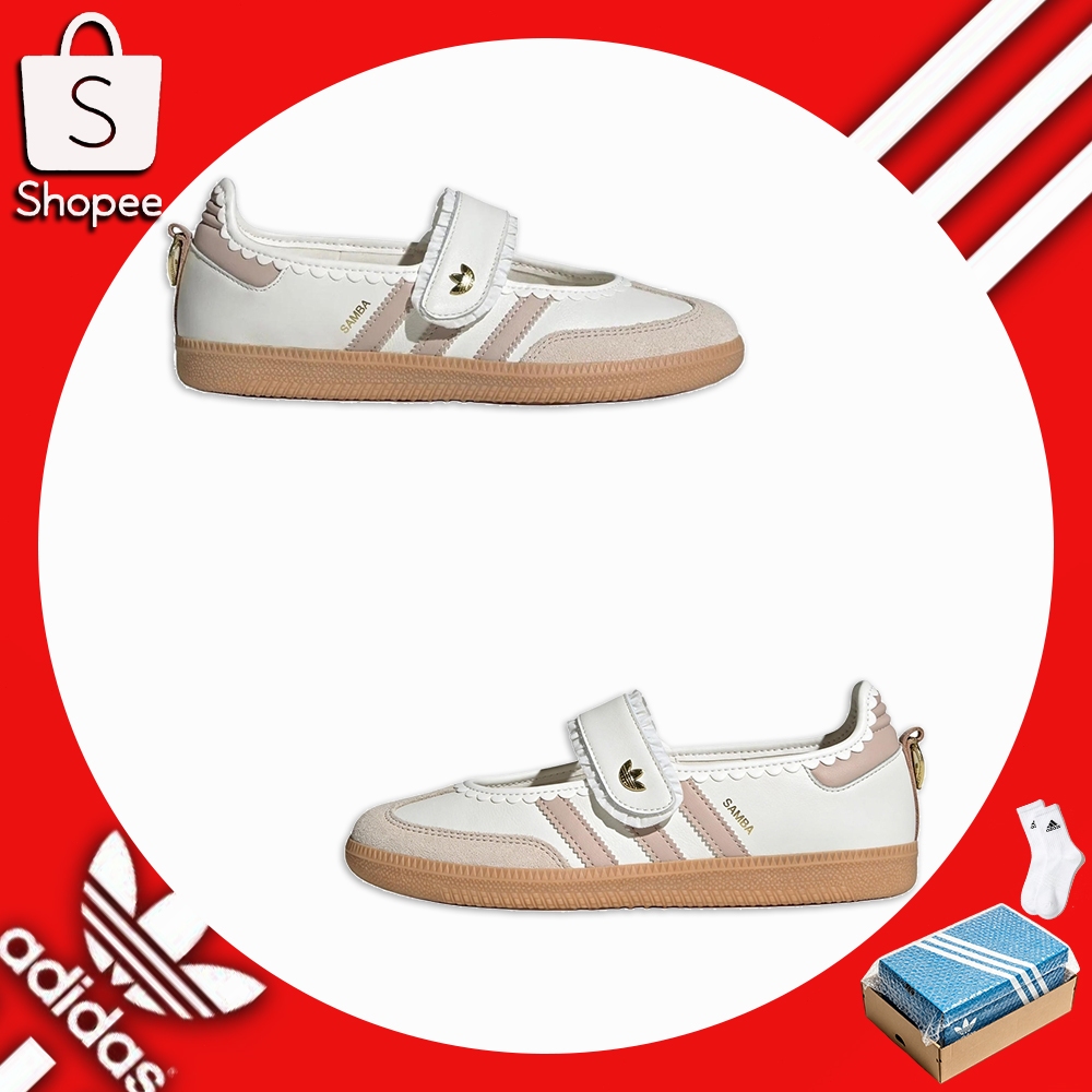 Adidas Originals Samba Jane Comfort Fit Mary Jane Shoes Women's White/Pink