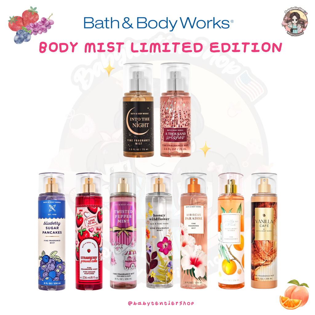 พร้อมส่ง🛵 Bath & Body Works Body Mist 75ml / 236ml Limited Edition & Seasonal Collection